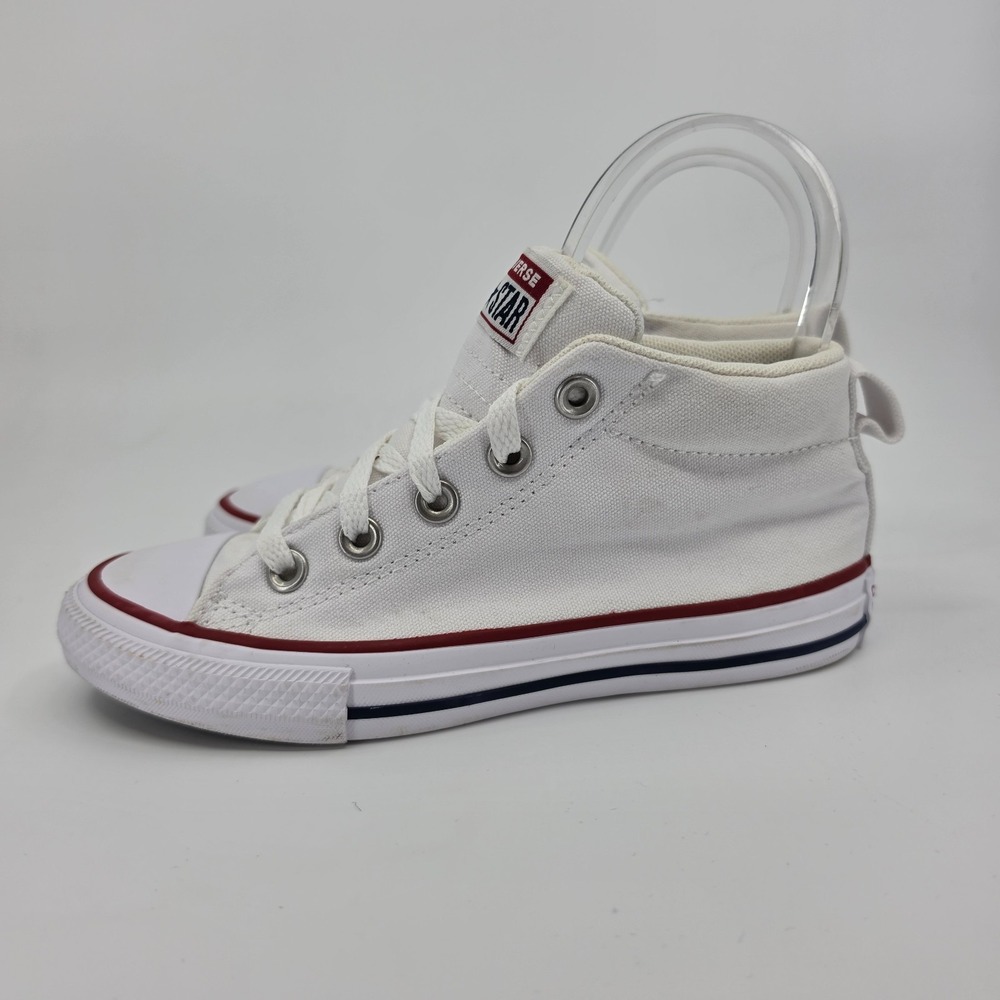 Converse Chuck Taylor All Star Street Mid Kids Shoes Size 1Y White Red Blue